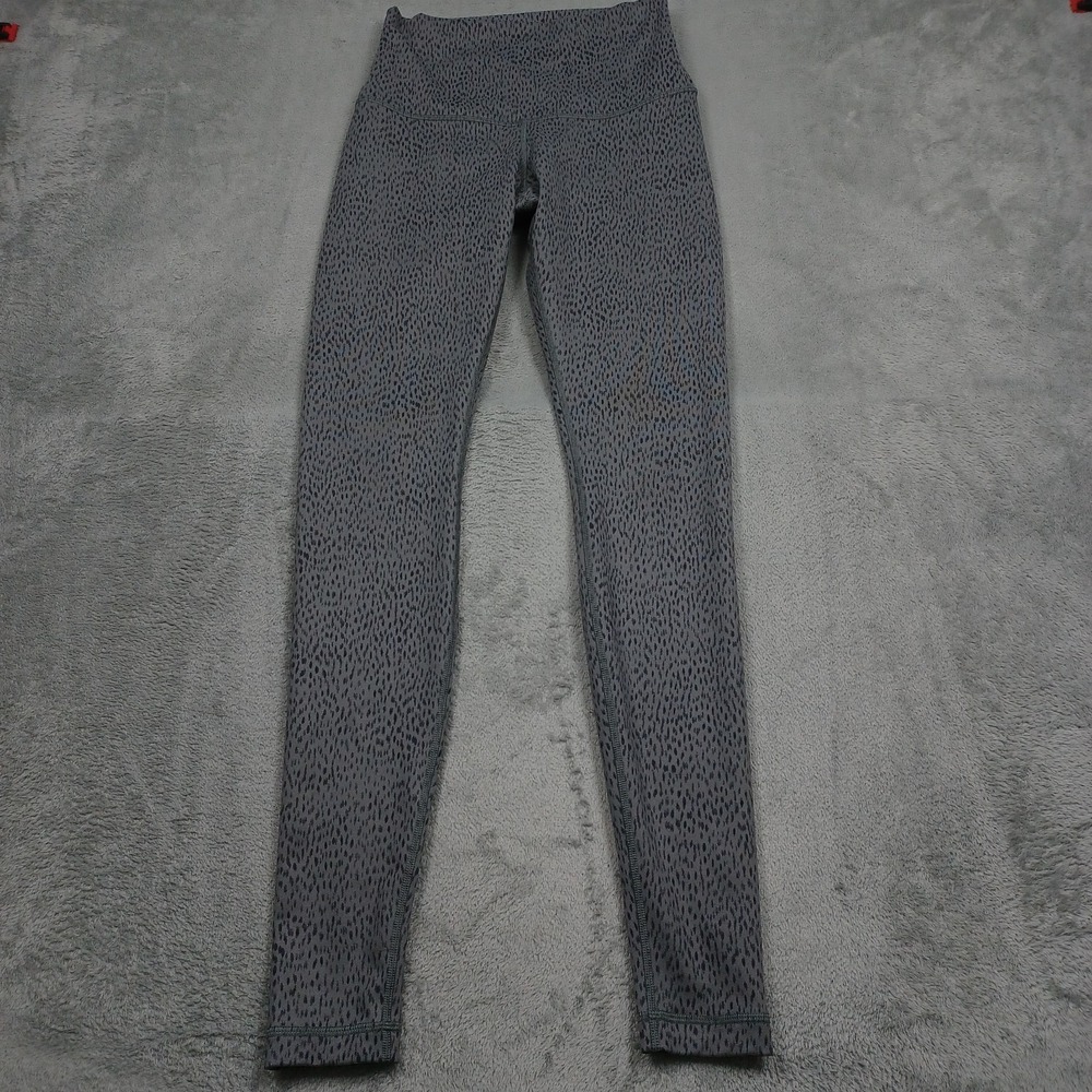 Lululemon Leggings Womens 6 Gray High‎ Rise Activewear Pockets Casual Preppy